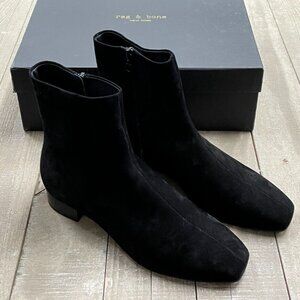 Rag and Bone Aslen Boot Black Suede 38